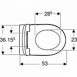 Инсталляция Geberit с безободковым унитазом Geberit Renova, 500.103.DW.R, сиденье микролифт, комплект Идеальная пара