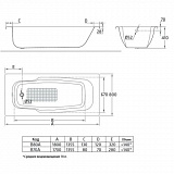 Стальная ванна BLB Atlantica 170x80 B70A