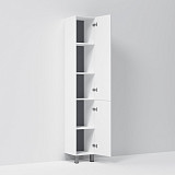 M90CSR0306WG GEM, шкаф-колонна, напольный, правый, 30 см, двери, push-to-open, цвет: белый, глянец