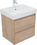 Тумба под раковину Aquanet Nova Lite 60 дуб крафт (2 ящика) 00287901