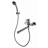 Смеситель для ванны с длинным изливом с аксессуарами Bravat Stream F63783C-LB