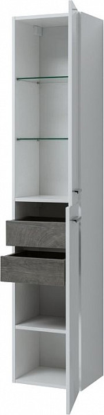 Шкаф-пенал для ванной Aquanet Nova 35 белый 00242261