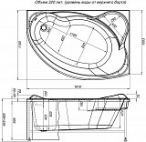 Фронтальная панель для ванны Aquanet Jamaica 160 R черная 00165313