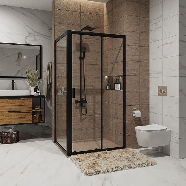 Душ.ограждение Niagara NG-82-13АВ-А70В (130*70*190) прямоугольник, дверь раздвижная, 2 места