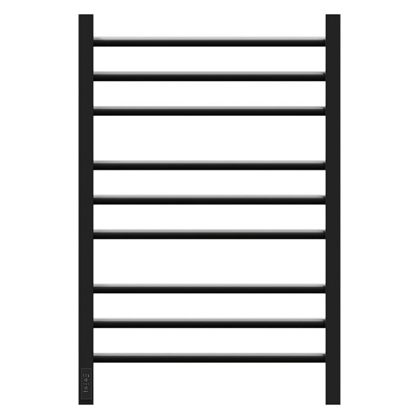 Полотенцесушитель электрический Point Веста PN70758B П9 500x800, диммер слева, черный