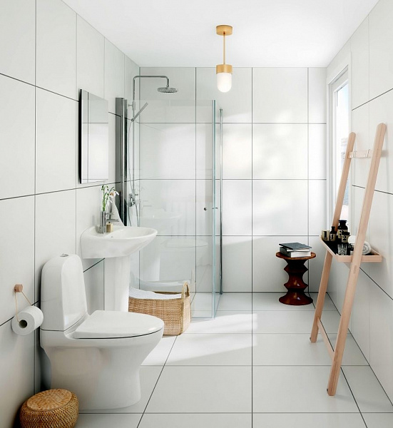 Унитаз напольный Gustavsberg Estetic Hygienic Flush GB1183002R1231 безободковый, сиденье с микролифтом