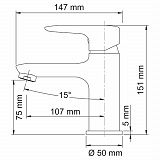 Смеситель для раковины Wasserkraft Vils 5603