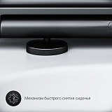 C901700SCmb Gem подвесной унитаз FlashClean с черным матовым сиденьем микролифт