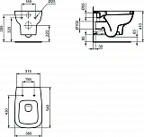 Унитаз подвесной Ideal Standard Esedra T281401