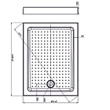 Поддон Nova Square 120*90 (прямоугольный)