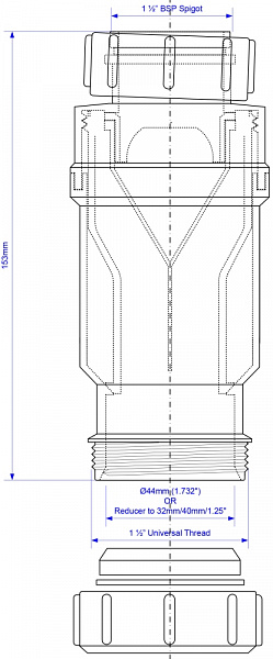 Сифон  McAlpine MRNRV40-PB