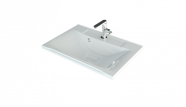 Тумба "Абигель 65", 2 ящика, серый / цемент, Milen 65 / км