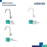 Смеситель для кухни, черный матовый, Rora, Milardo, RORBL0JM05
