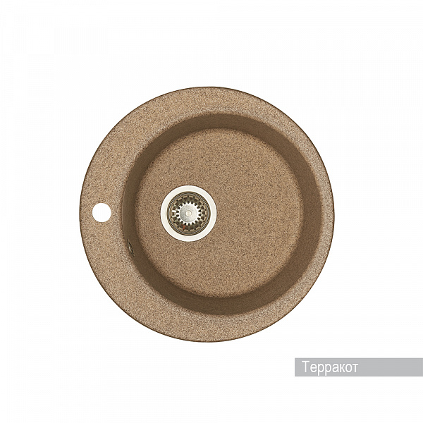 Мойка для кухни Aquaton Иверия круглая терракотовая 1A711032IV270