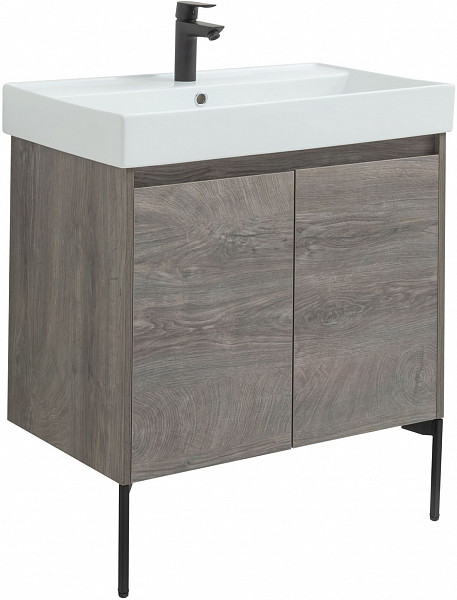 Тумба под раковину Aquanet Nova Lite 75 дуб рошелье (2 дверцы) 00298851