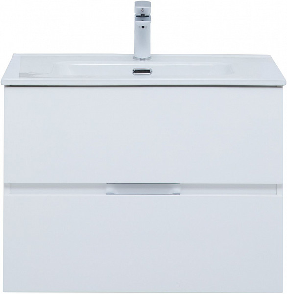 Тумба под раковину Aquanet Алвита New 70 2 ящика, белый матовый 00303909