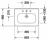 Раковина Duravit DuraStyle 232065