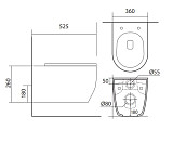 Унитаз  подвесной Aquatek ЕВРОПА безободковый  AQ1106L-00
