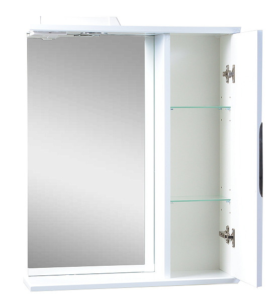 Зеркало со шкафчиком МИЛЛИ 50 с подсветкой Правое