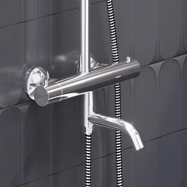 977810000 Jupiter душевая система ванна/ душ, с ТМС смесителем, хром