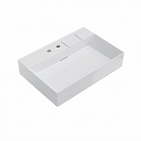 Раковина Kerama Marazzi LOGICA мебельная\подвесная с двумя отверстиями 70, белая глянцевая