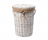 Плетеная корзина для белья с крышкой Wasserkraft Aller WB-106-L