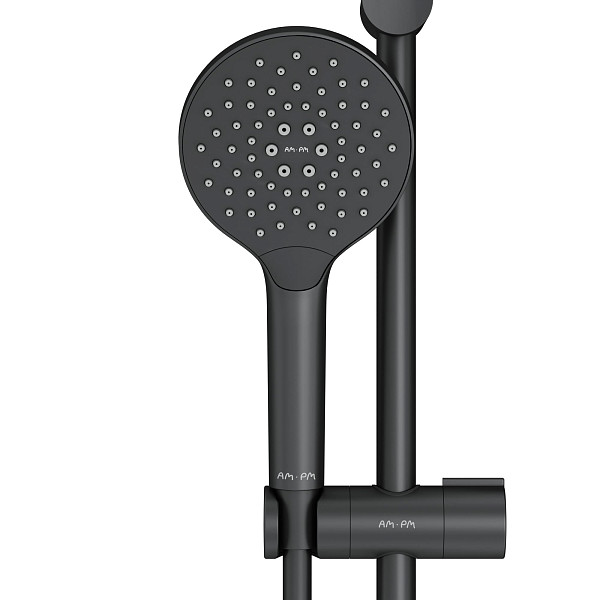 F0180022 Like,  душ.комплект: ручн.душ 3 ф-ции d 120 мм, штанга 700, шланг 1 750 мм, черный, шт.