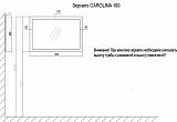 Зеркало CAROLINA 100 (940х910х20) СЕРЕБРО (CS00069385)