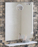 Зеркало с полочкой Corozo Мирэль 70 белое SD-00000275