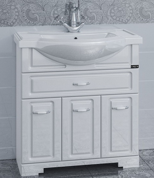 Тумба под раковину Монарх 80 на цоколе Санта 700126