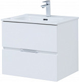 Тумба под раковину Aquanet Алвита New 60 2 ящика, белый матовый 00277510