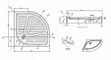 Душевое ограждение Azario MONTREAL 900х900х2000 L, без поддона, 8 мм