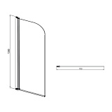 Шторка на ванну Life 2