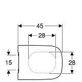 Крышка-сиденье Geberit Smyle  500.239.01.1 (571530000)