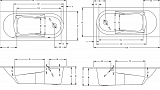 Акриловая ванна Riho Lazy 170х75 правая B079005005