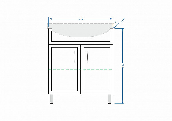 Тумба "Концепт 70", Эрика 70
