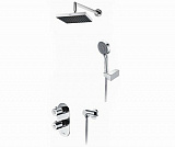 Встраиваемый комплект для душа с верхней душевой насадкой и лейкой Wasserkraft А16028 Thermo