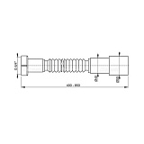 Гибкое соединение AlcaPlast 6/4x40/50 пластмасса A77