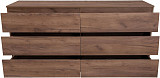 Комод Aquanet Сканди 1600x480 Дуб крафт (6 ящиков) 00302548
