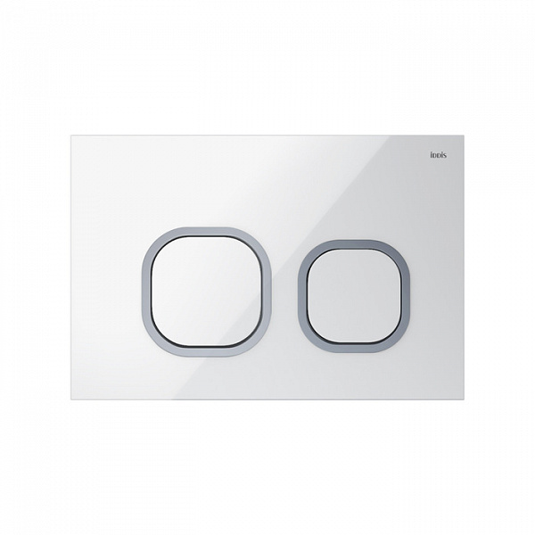 Клавиша смыва, универсальная, белая, Uniglass, 001, IDDIS, UNG01WCi77
