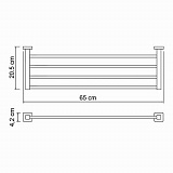 Полка для полотенец Wasserkraft Lippe K-6511
