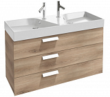 Двойная подвесная раковина-столешница Jacob Delafon Rythmik 120х46 см EXM112-Z-00