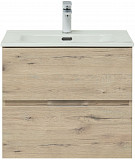 Тумба под раковину Aquanet Алвита New 60 2 ящика, дуб веллингтон белый 00277513