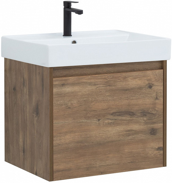 Тумба под раковину Aquanet Nova Lite 60 дуб рустикальный (1 ящик) 00249511