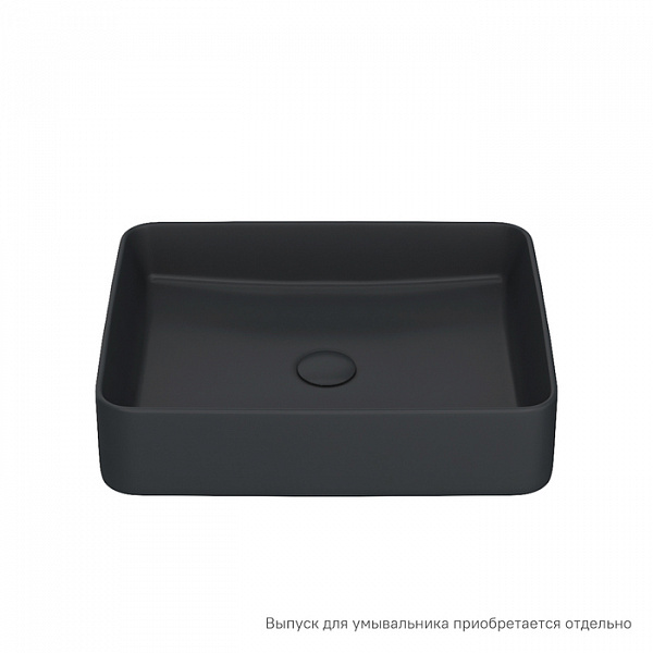 Чёрный матовый умывальник накладной, Slide, IDDIS, SLIBM02i27