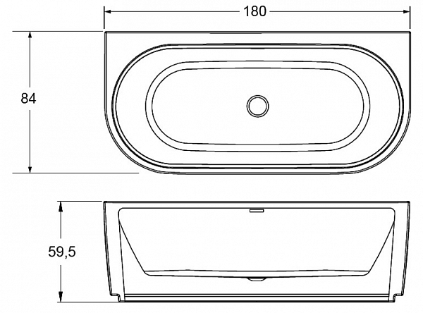 Акриловая ванна Riho Desire 180x84 B089001005