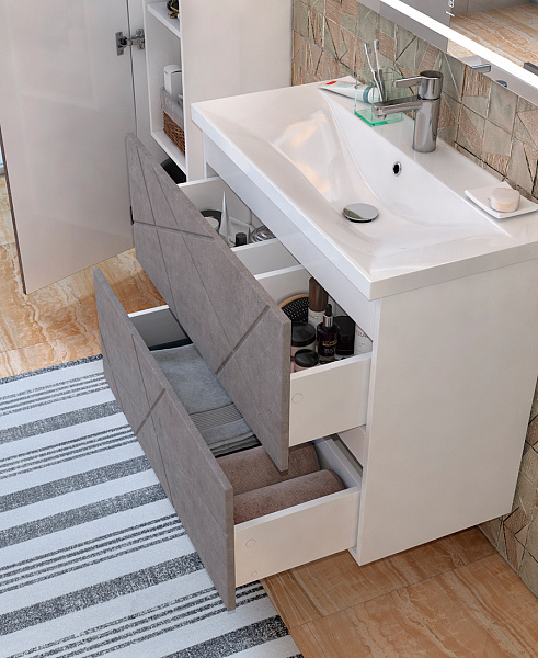 Тумбы VIGO Geometry 2-1000 бетон (под ум Миранда)