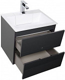 Тумба с раковиной Aquanet Алвита 60 серый антрацит 00213094