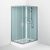 W90C-404-12080MT Gem кабина душевая 120x80, прямоугольная, профиль матовый хром, стекло прозрачное