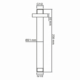 A233 Потолочный излив для душа Wasserkraft